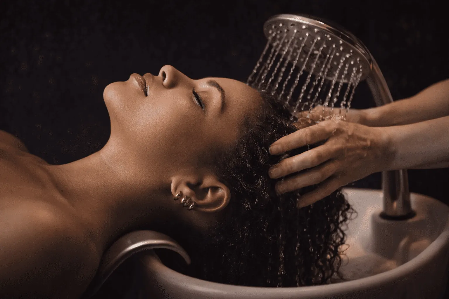 Massage cuir chevelu pendant un head spa Poitiers